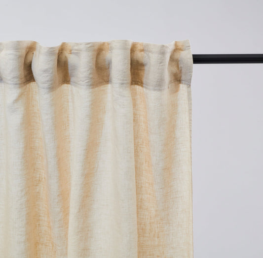 Leinen-Vorhang Sand, 2er Set LEINEREI.com
