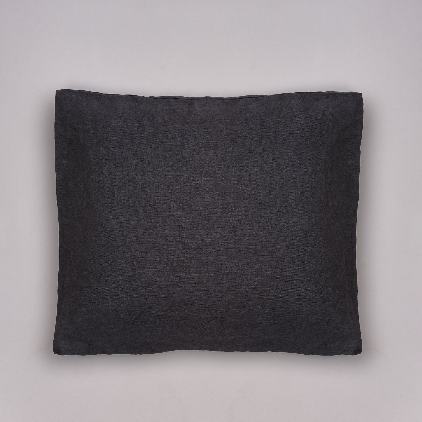 Leinen-Kissenbezug Cozy Anthrazit