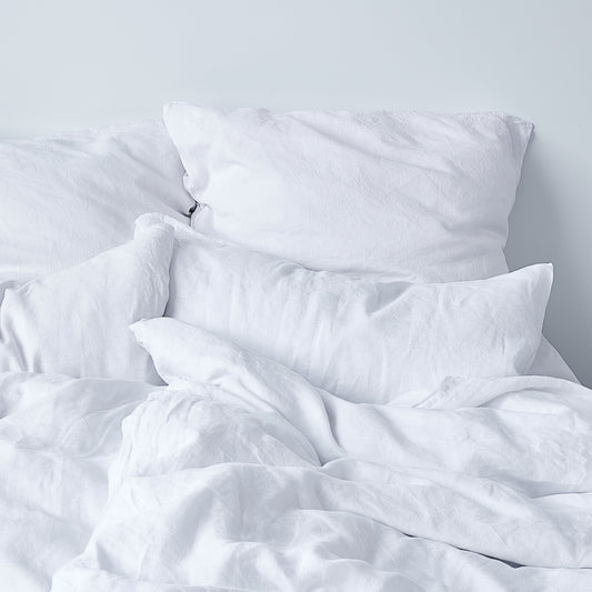 Leinen-Kissenbezug Alpinweiß LEINEREI