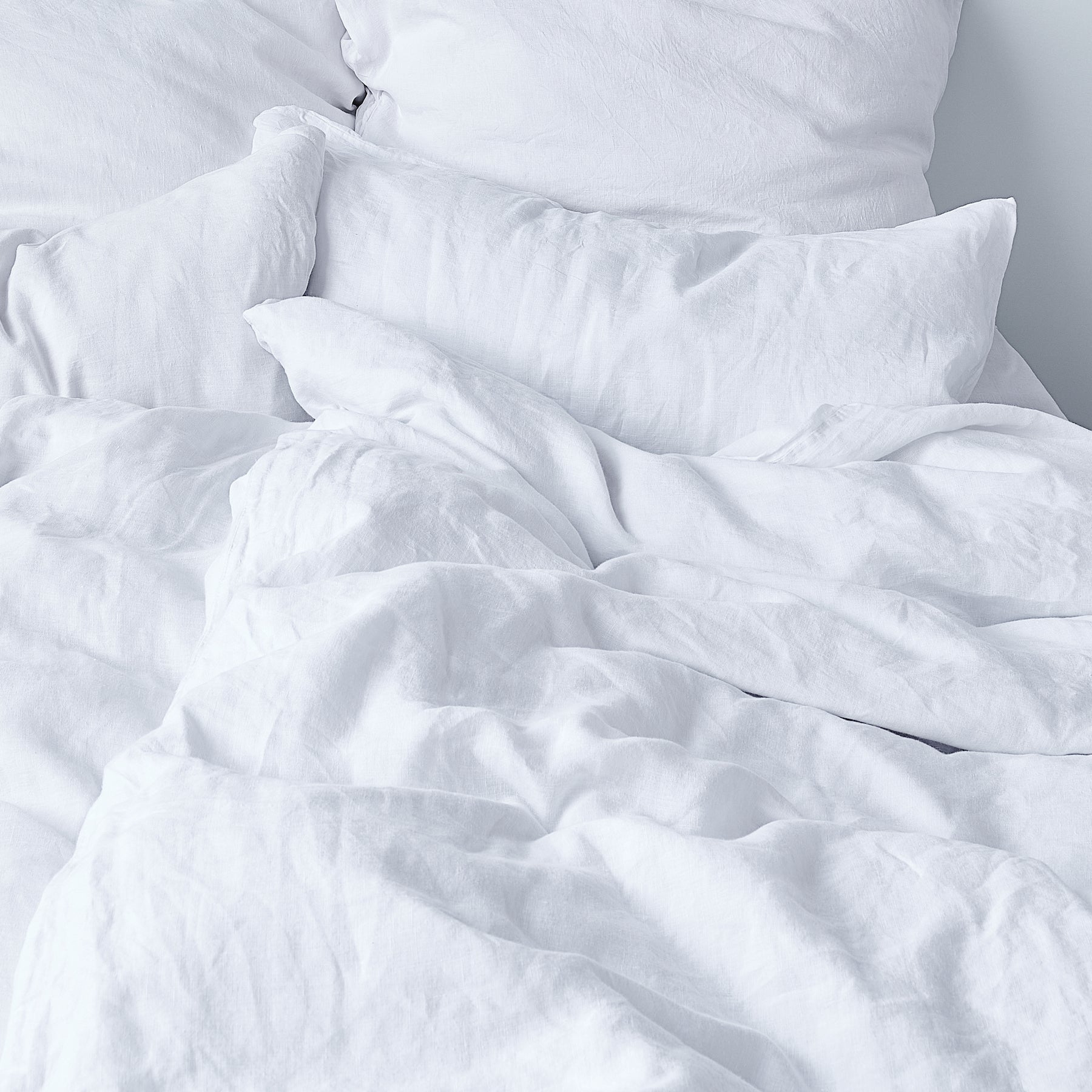 Deckenbezug Alpinweiß - Leinen-Bettwäsche - LEINEREI