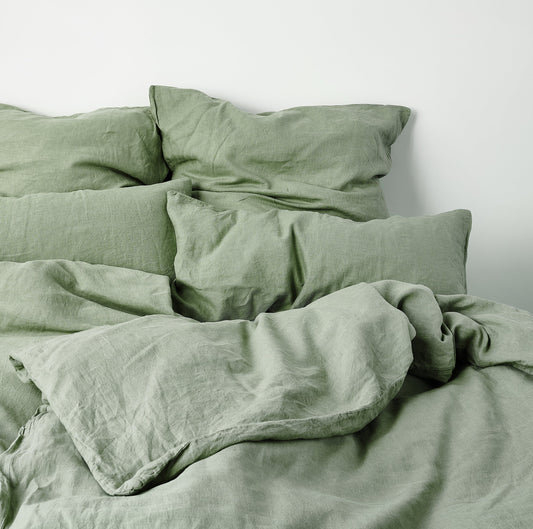 Leinen-Deckenbezug Dünengras LEINEREI