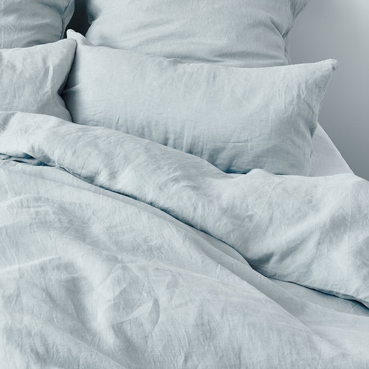 Leinen-Deckenbezug Gletschergrau LEINEREI
