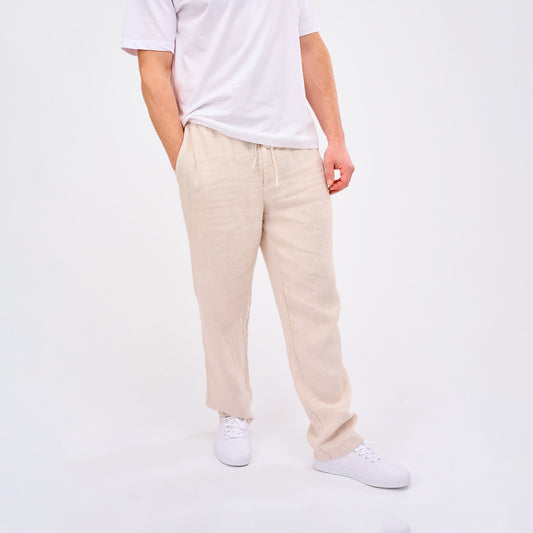 Leinenhose Herren Sand Beige