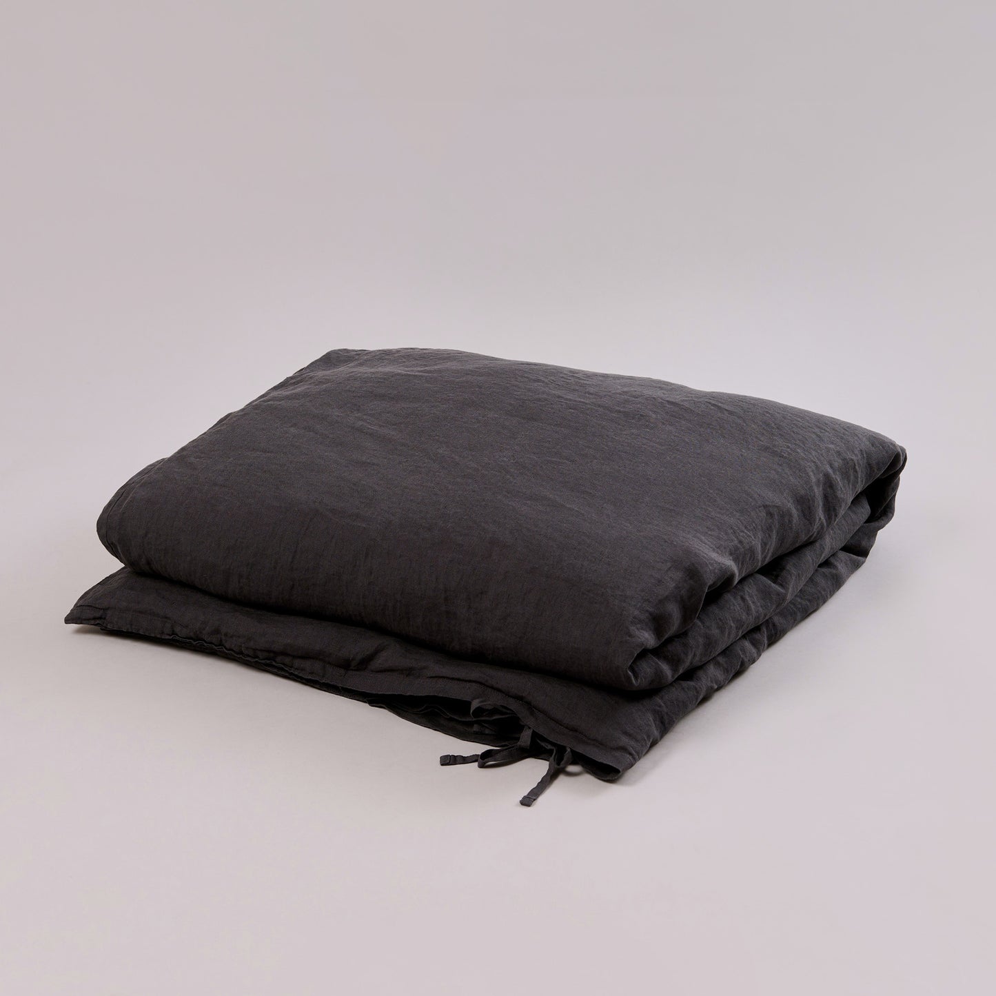 Leinen-Deckenbezug Cozy Anthrazit