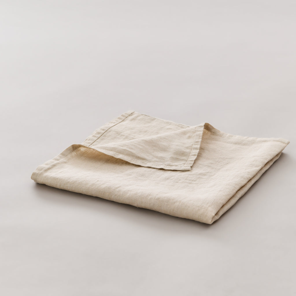 Leinen-Servietten Sand, 4 Stück LEINEREI.com