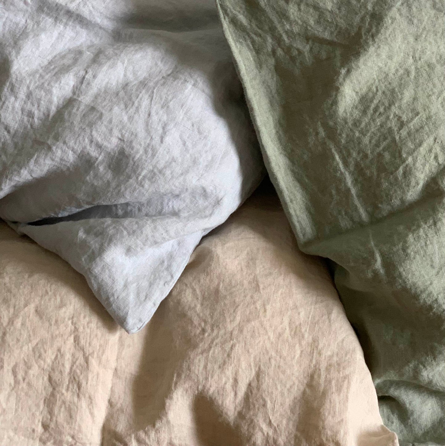 Leinen-Kissenbezug 40x40 cm Sand LEINEREI