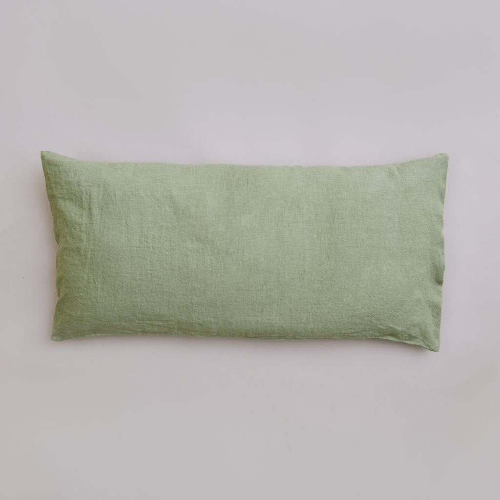 Leinen-Kissen 40x80 grün