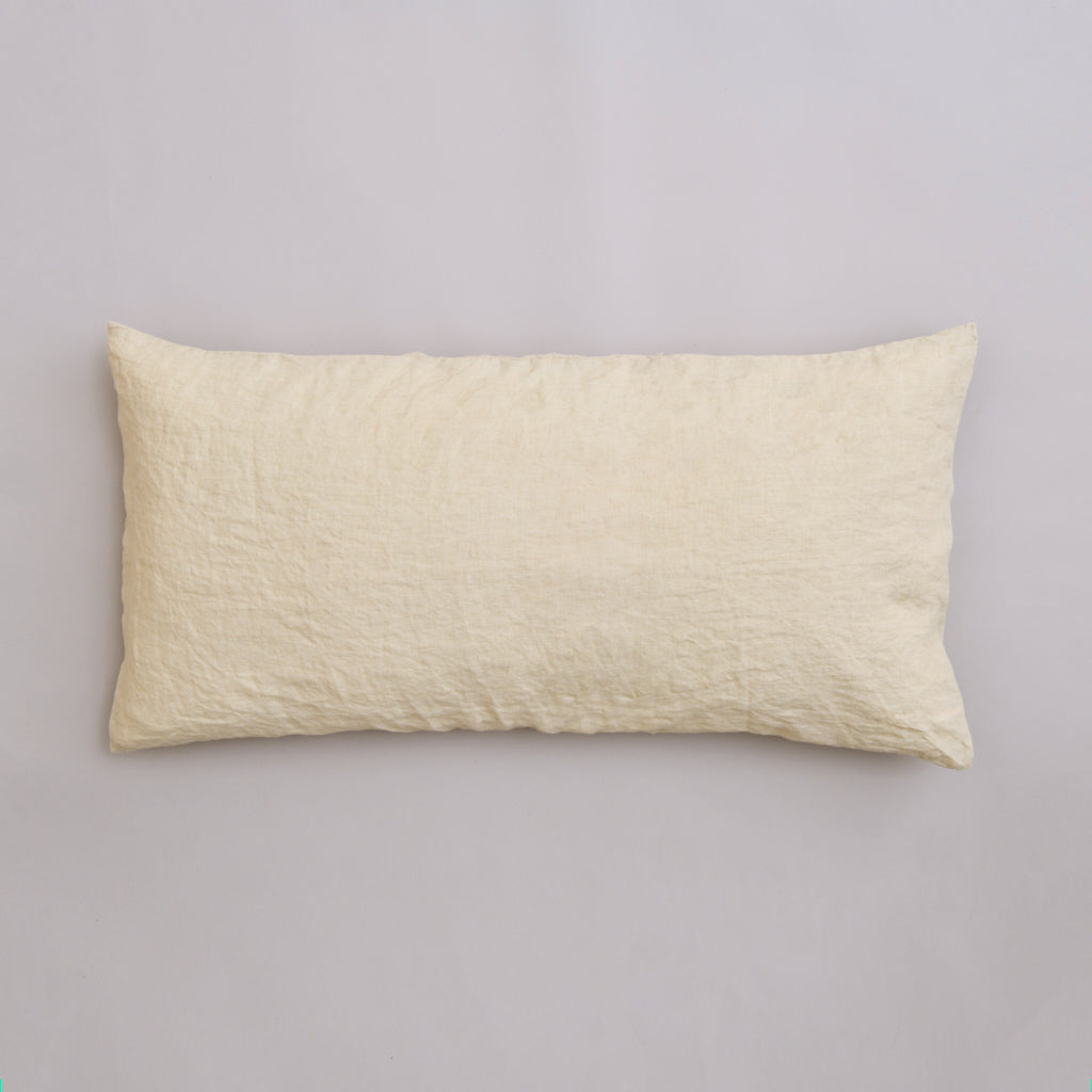 Leinen-Kissen 40x80 cm beige