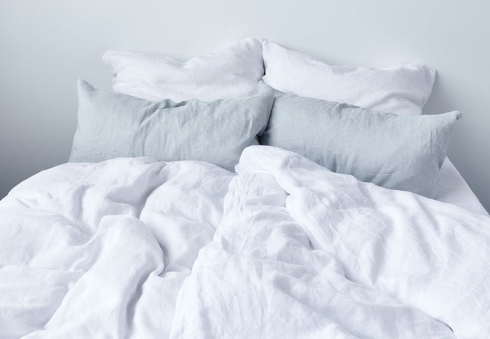 Leinenbettwäsche ist feuchtigkeitsregulierend