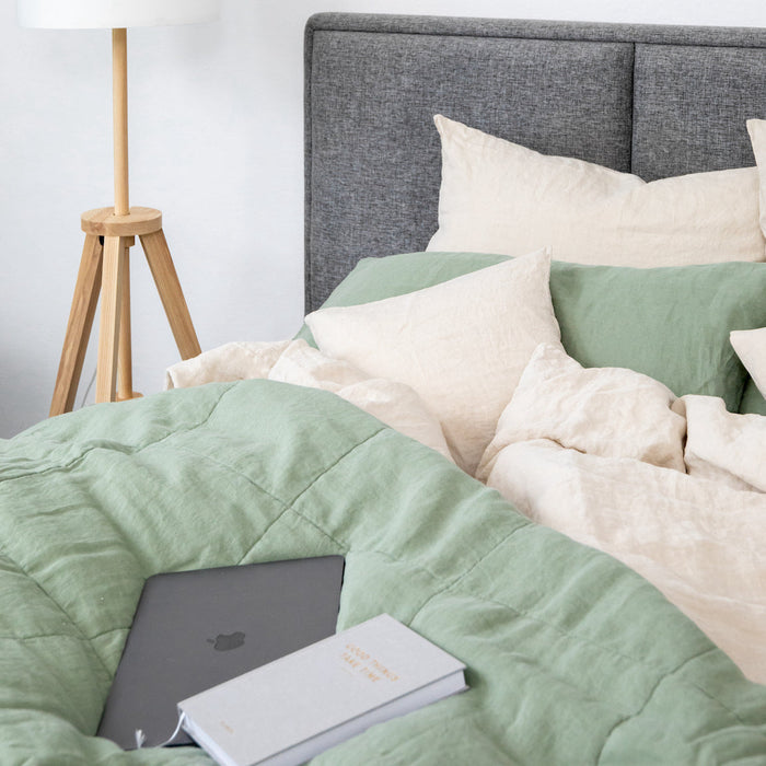 Entspannen in Leinenbettwäsche