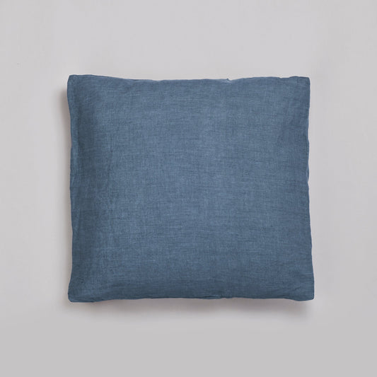Leinen-Kissenbezug 40x40 cm Atlantikblau LEINEREI