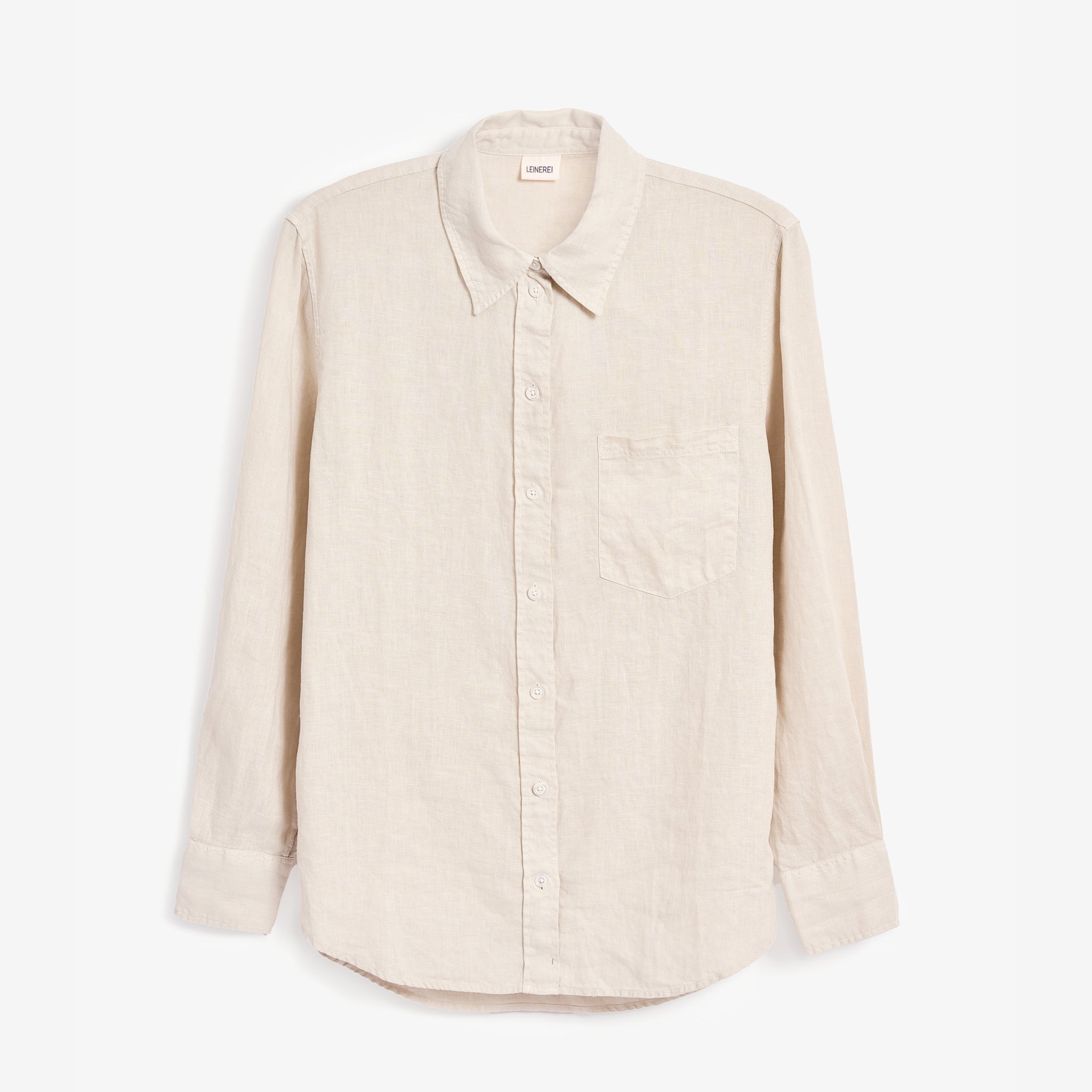 Leinenbluse Damen Sand Beige