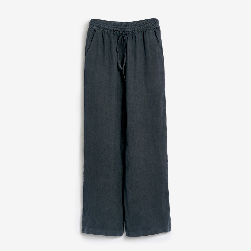 Leinenhose Damen Cozy Anthrazit