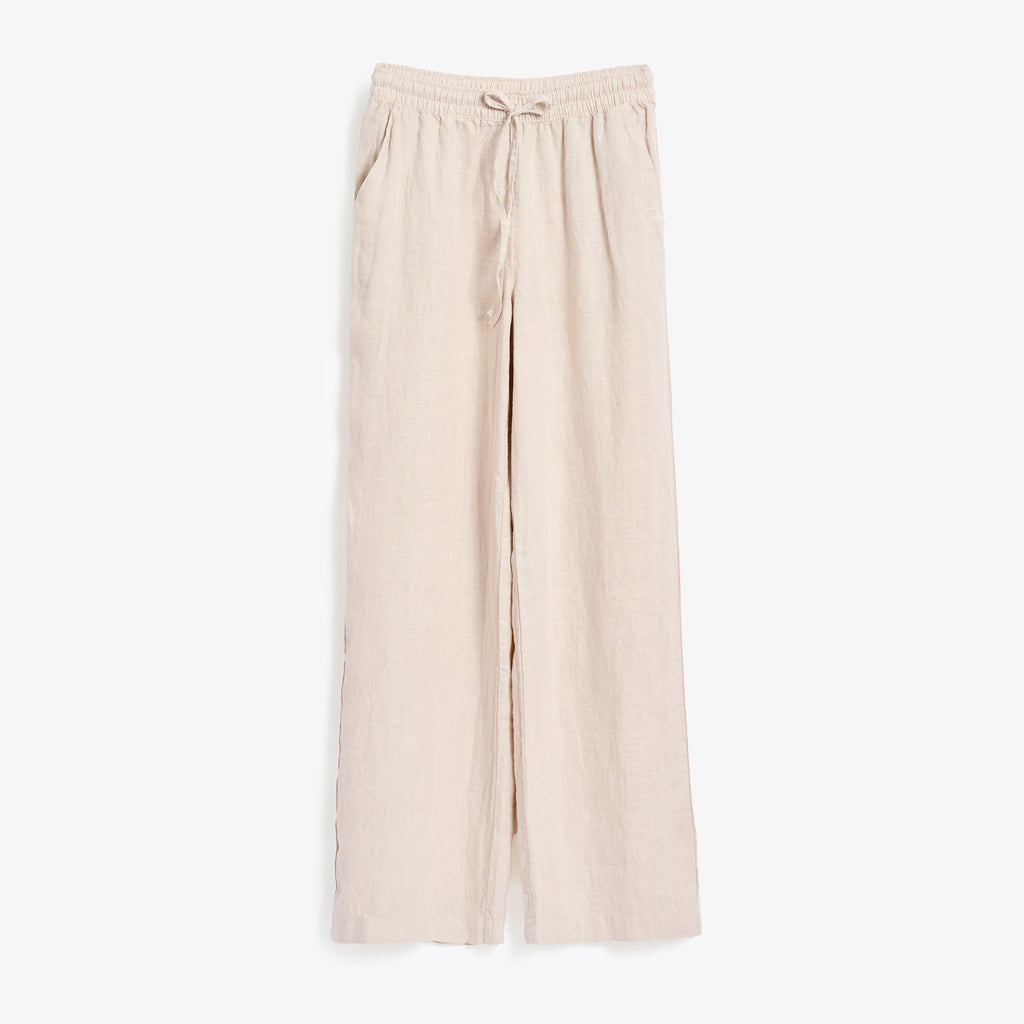 Leinenhose Damen Sand Beige