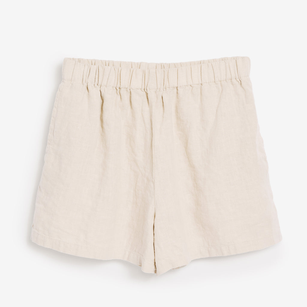 Leinen Shorts Damen Sand