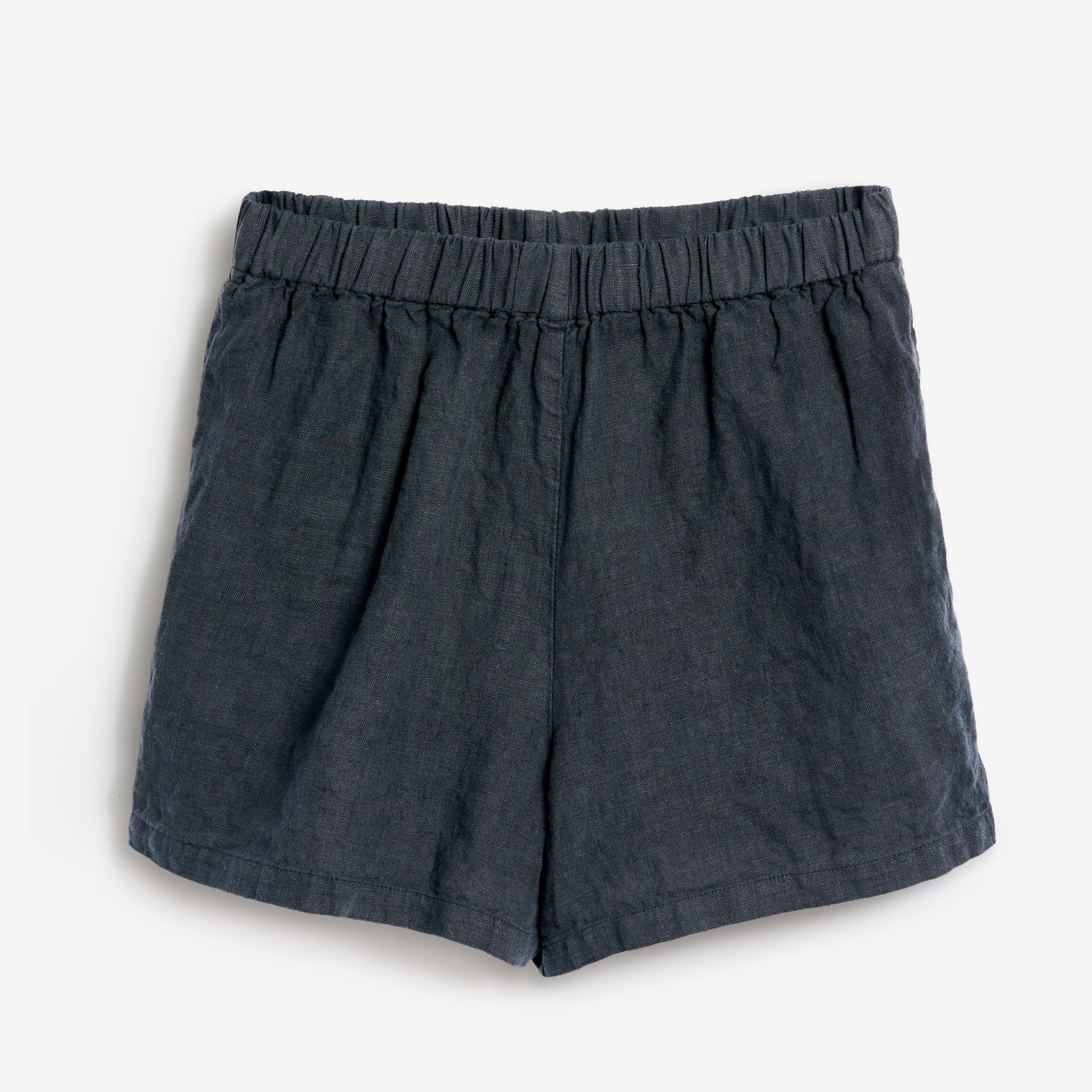 Leinen Shorts Damen Cozy Anthrazit
