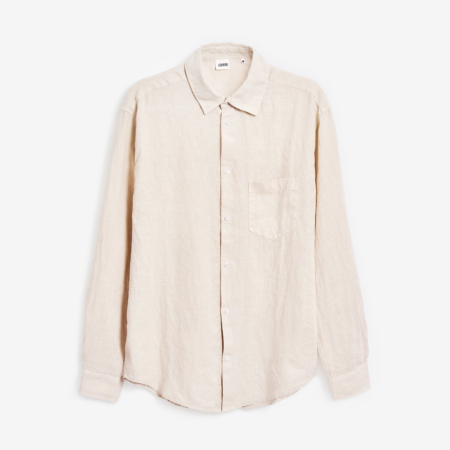Leinenhemd Herren Sand