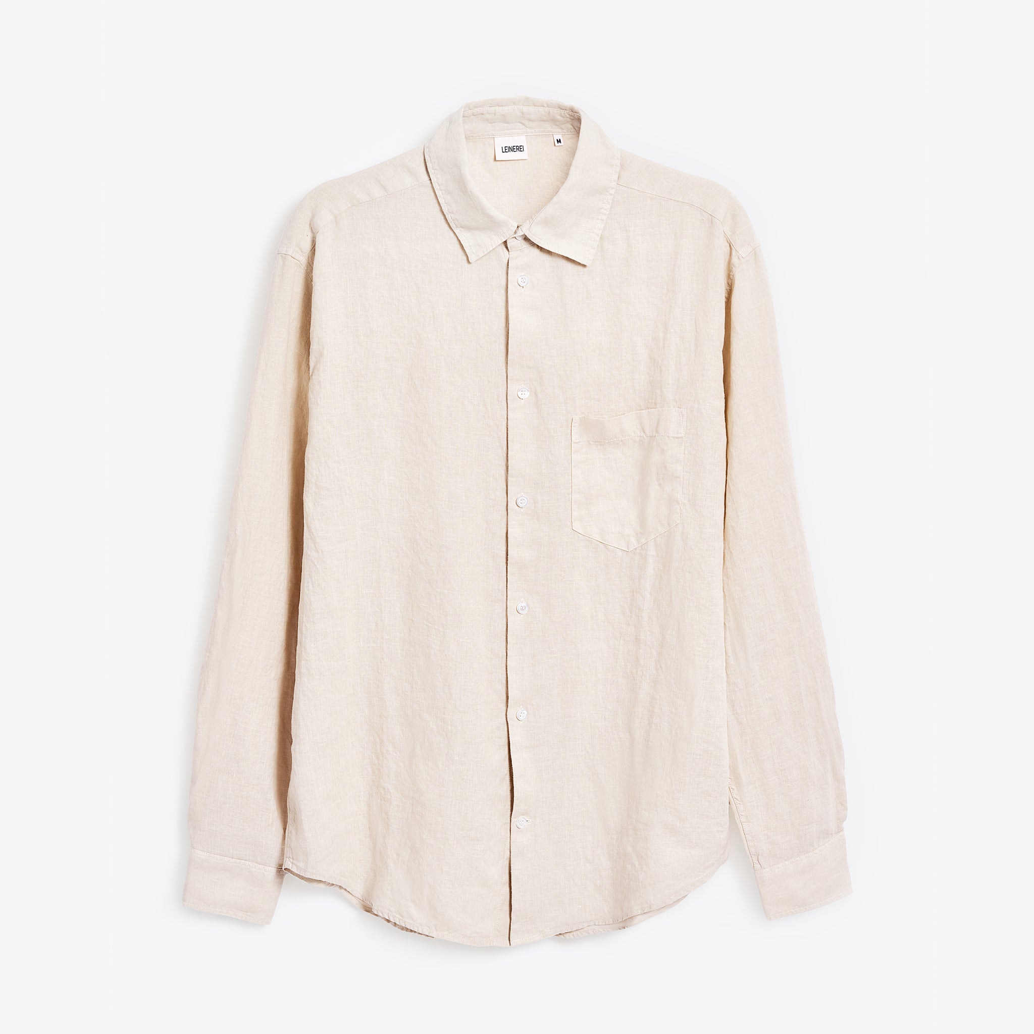 Leinenhemd Herren Sand