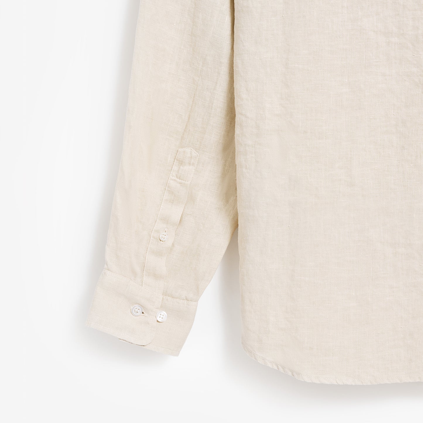 Leinenhemd Herren Sand