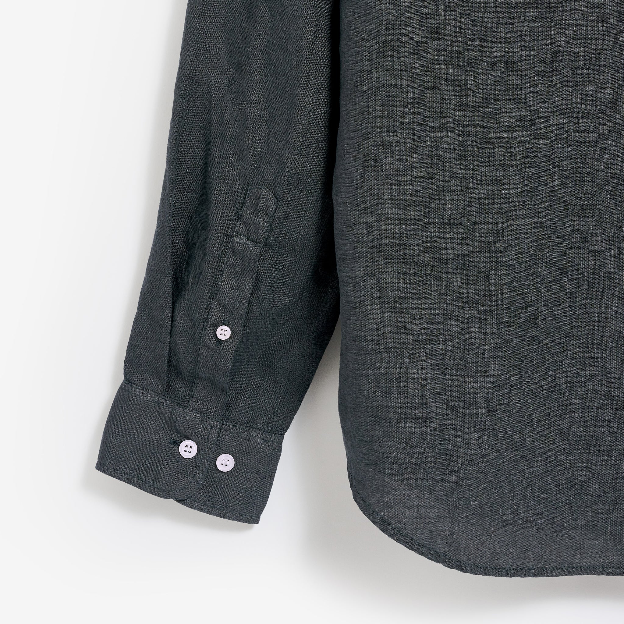 Leinenhemd Herren Cozy Anthrazit