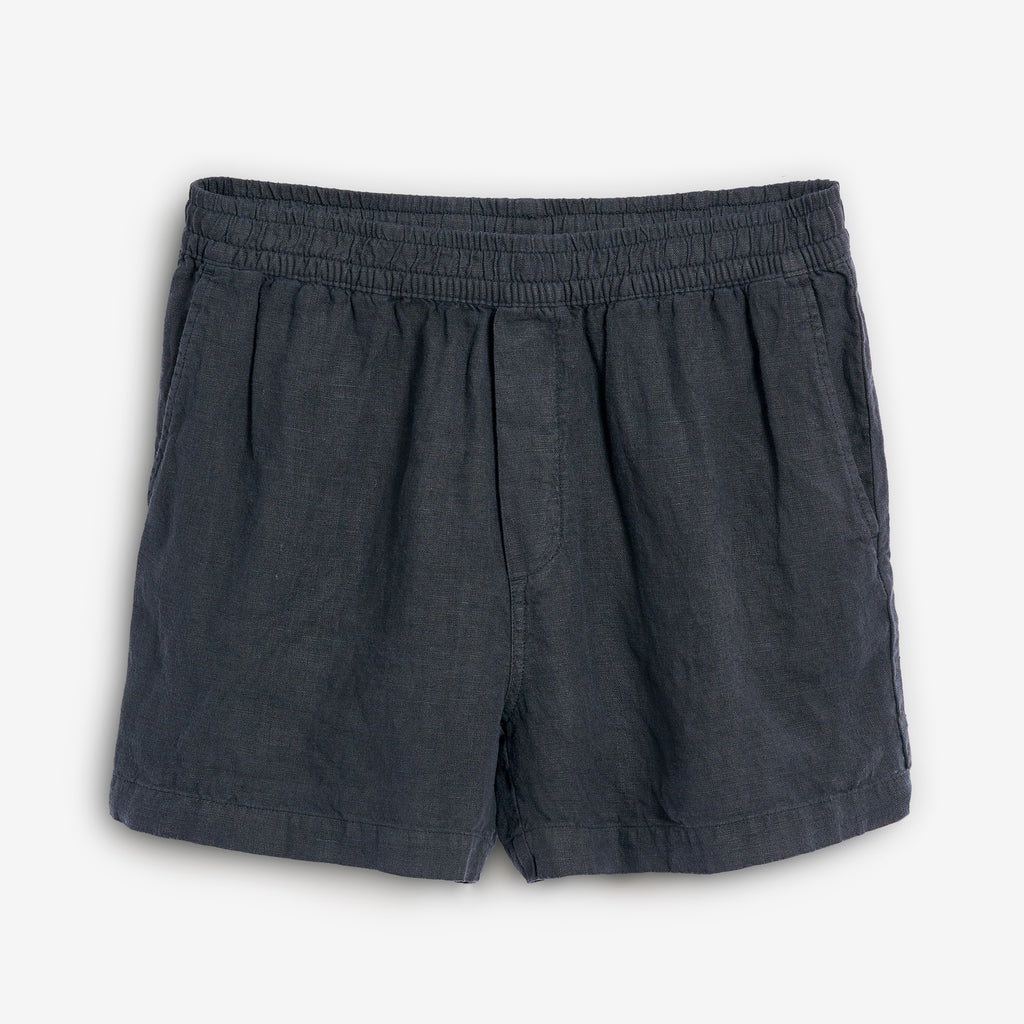 Leinen Shorts Herren Cozy Anthrazit