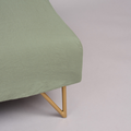 Leinen-Spannbettlaken grün von LEINEREI - Premium Leinen, made in Europe aus 100% gewaschenem Leinen. Weiches Leinen für maximalen Komfort. Hochwertig und nachhaltig produziert.