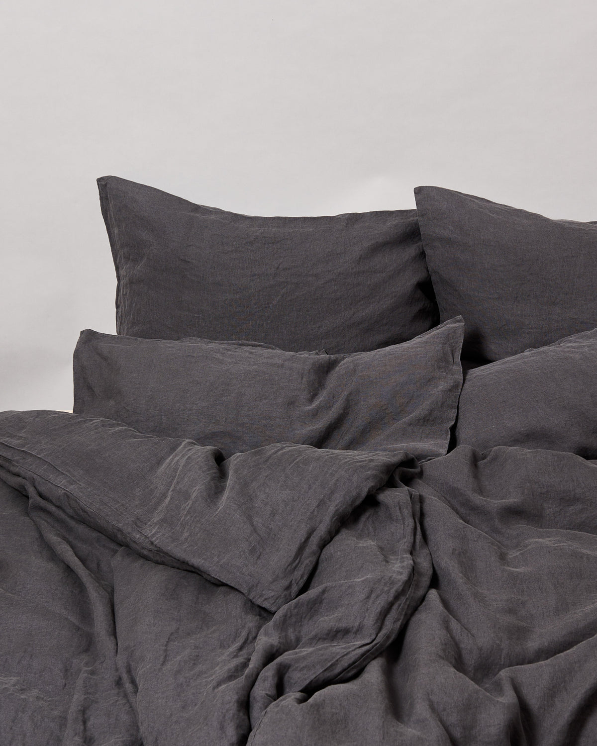 Leinenkissenbezug Cozy Anthrazit