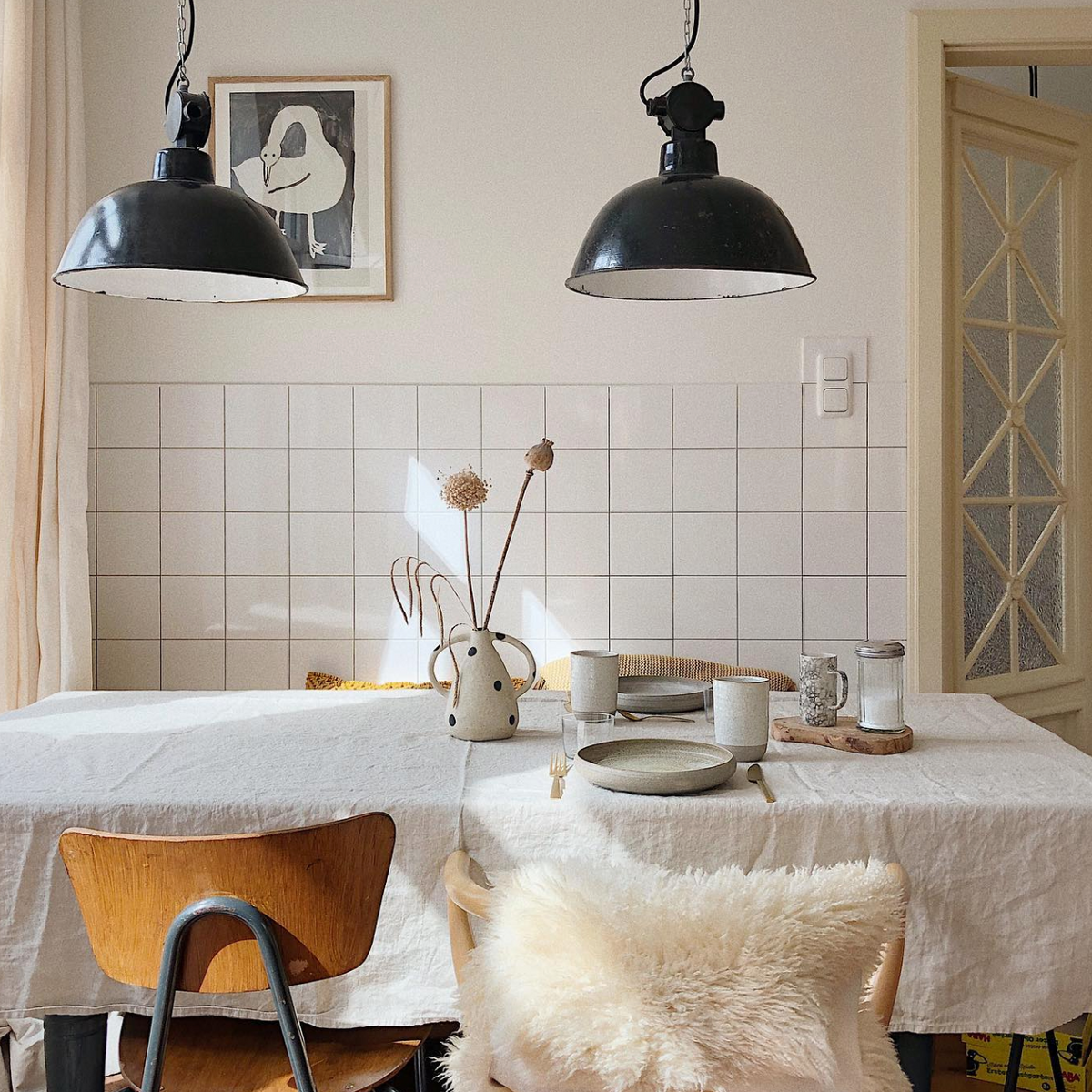 Leinentischdecke beige, 100% Leinen