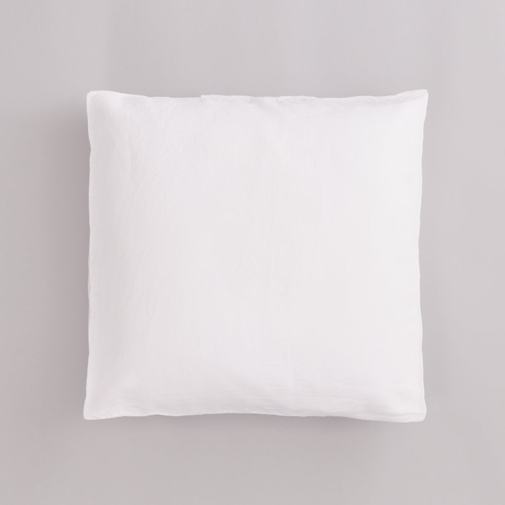 Leinen-Kissenbezug 40x40 cm Alpinweiß LEINEREI