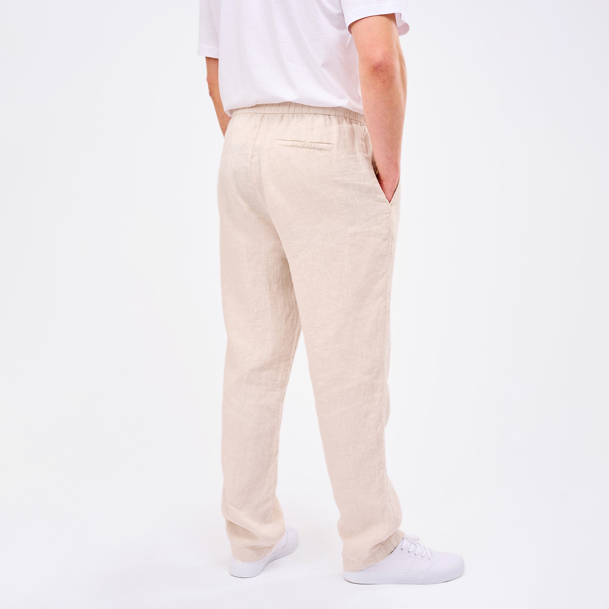 Leinenhose Herren Sand Beige