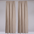 Leinen-Vorhang taupe von LEINEREI - Premium Leinen, made in Europe aus 100% gewaschenem Leinen. Weiches Leinen für maximalen Komfort. Hochwertig und nachhaltig produziert.